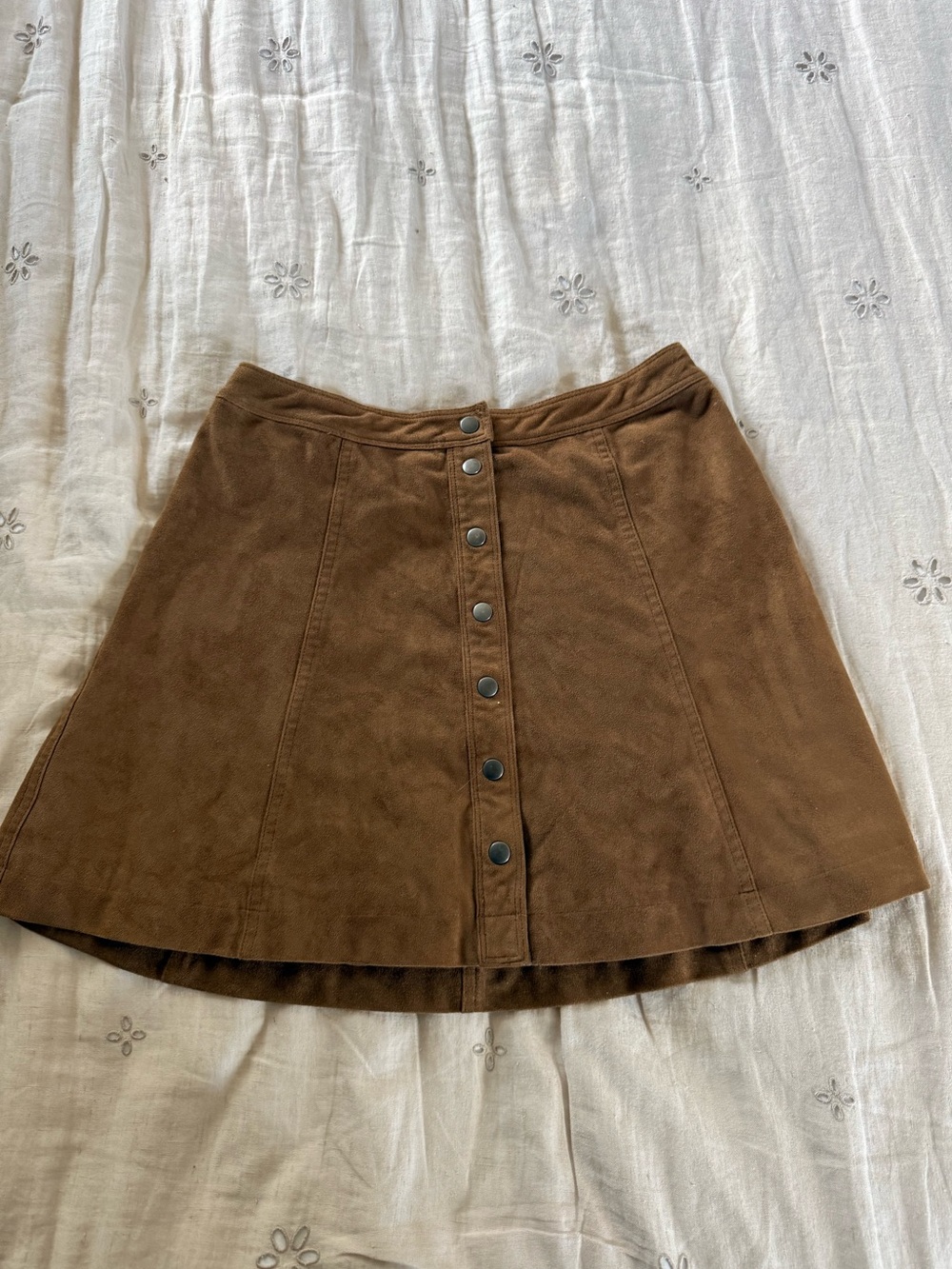 abercrombie & fitch suede skirt